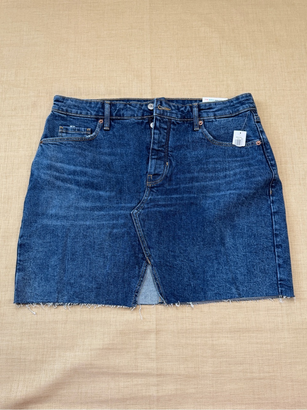 Old Navy 'Higher High Rise Secret-Smooth Pockets' Blue Jean Demin Skirt